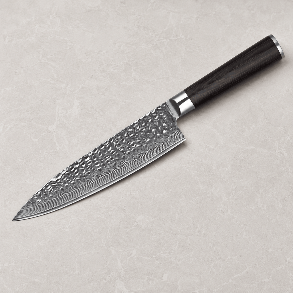 Meito Knives Tsukikage - Chef Knife Damascus 8" (Refaire photo)