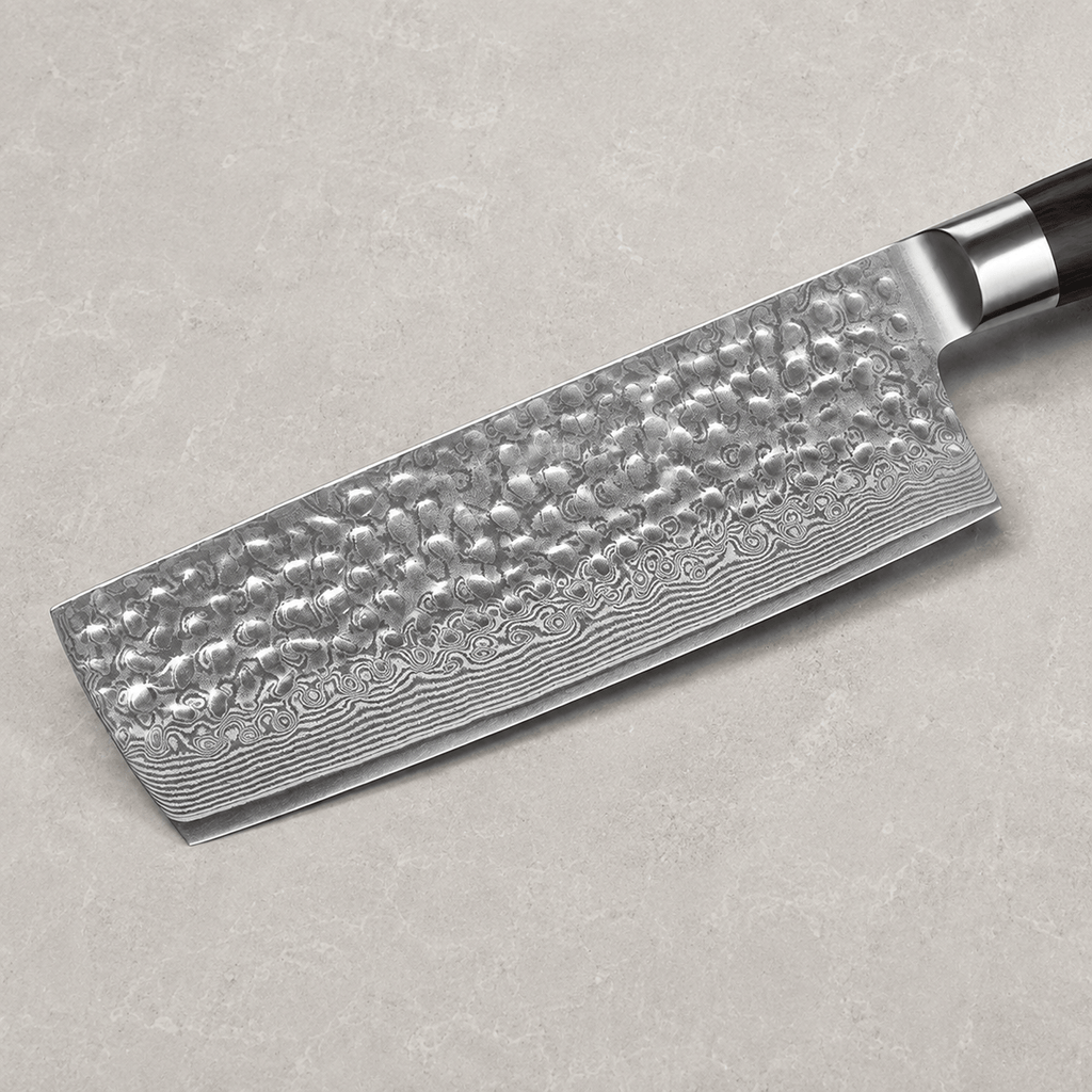 Meito Knives Tsukikage - Nakiri Knife Damascus 6.8"