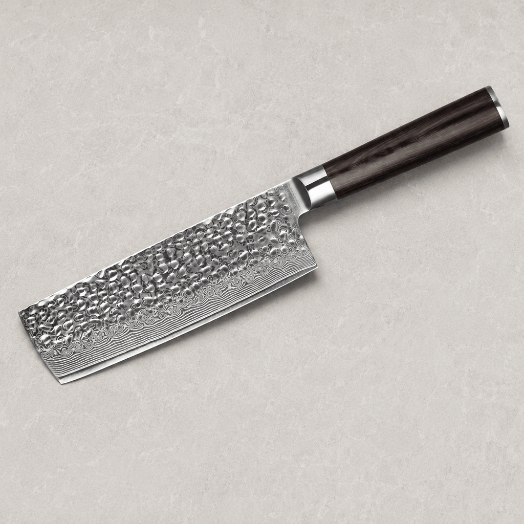 Meito Knives Tsukikage - Nakiri Knife Damascus 6.8"