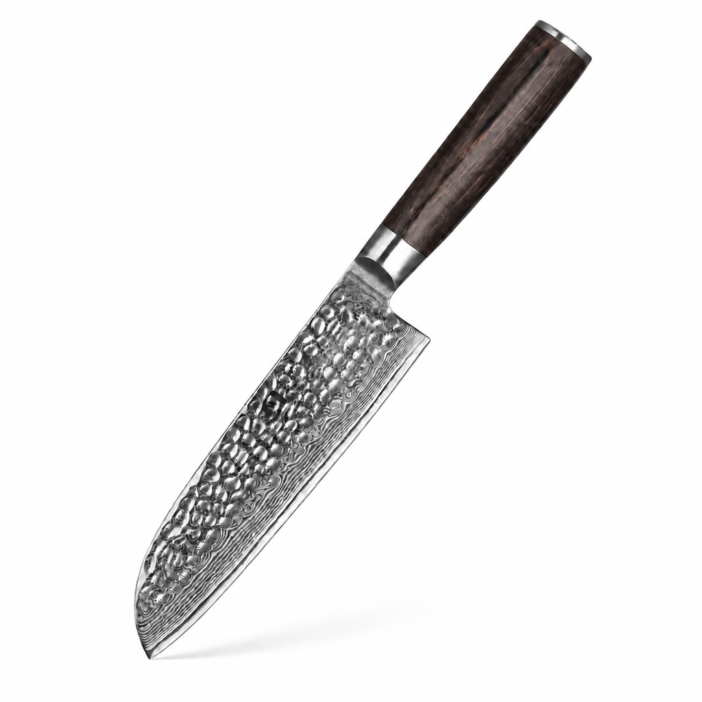 Meito Knives Tsukikage - Santoku Knife Damascus 7"