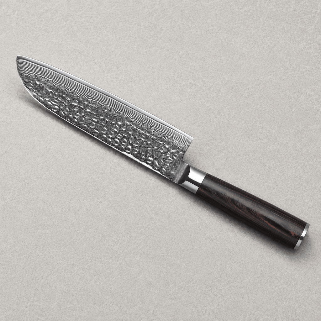 Meito Knives Tsukikage - Santoku Knife Damascus 7"