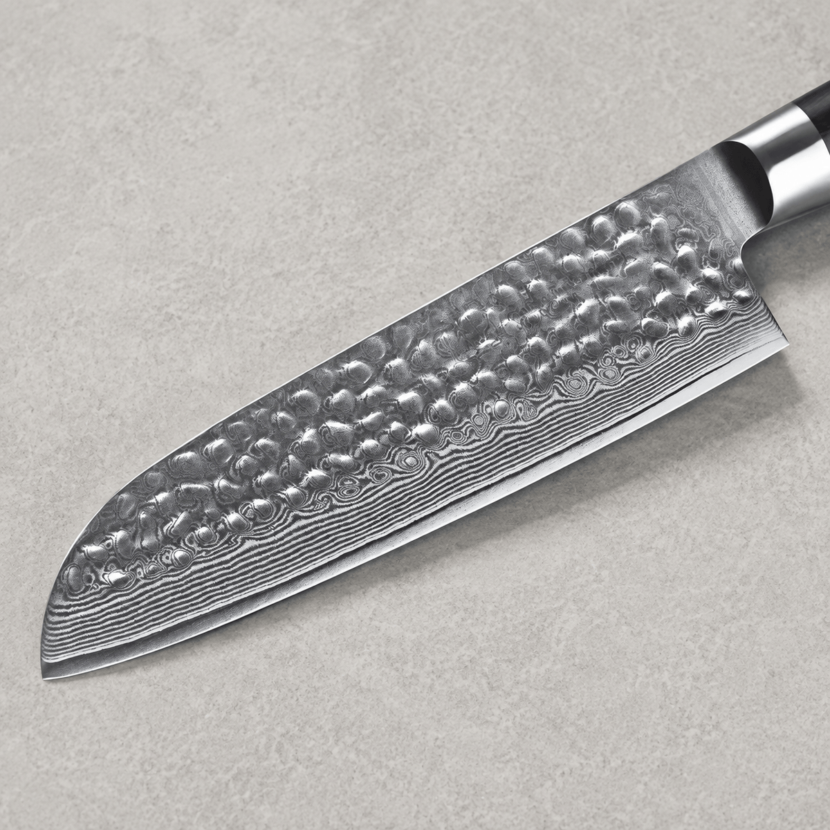Meito Knives Tsukikage - Santoku Knife Damascus 7"