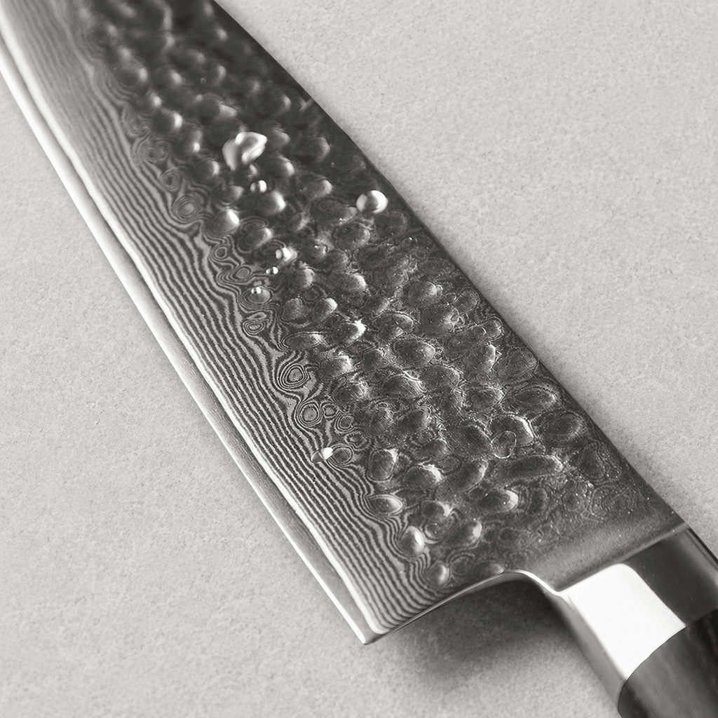 Meito Knives Tsukikage - Santoku Knife Damascus 7"