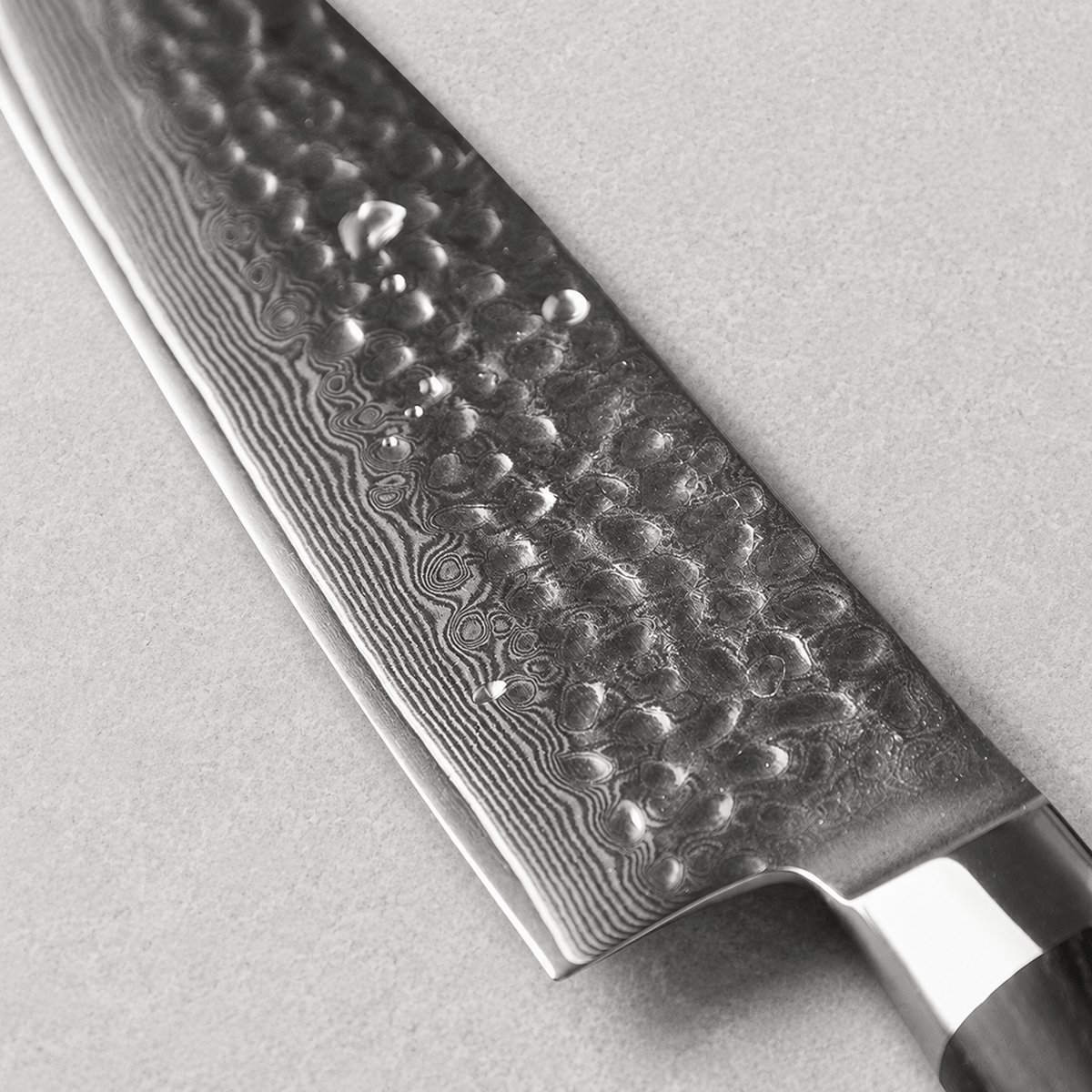 Meito Knives Tsukikage - Santoku Knife Damascus 7"