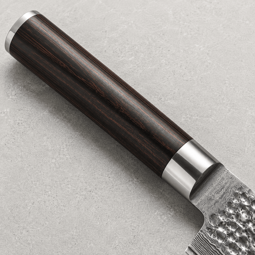 Meito Knives Tsukikage - Santoku Knife Damascus 7"