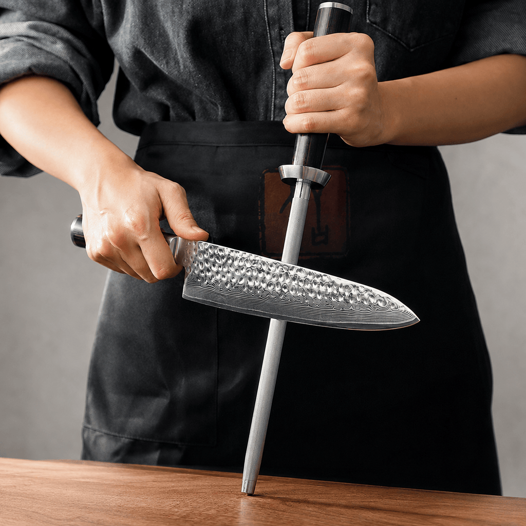 Meito Knives Tsukikage - Sharpening Rod Diamond 9"